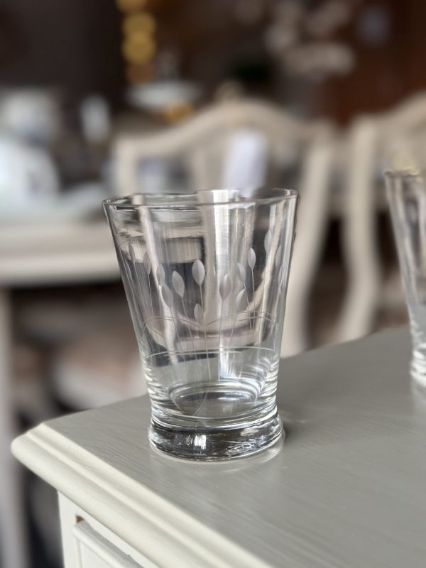 Vattenglas med slipad dekor - Bild 2