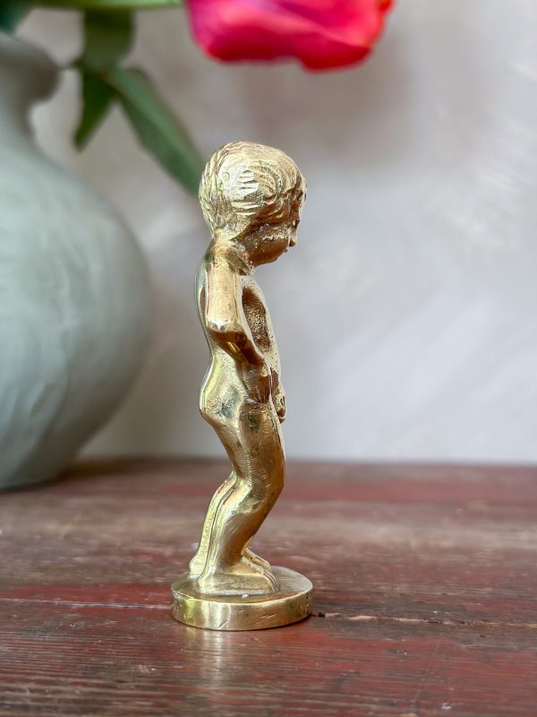 Bruxelles - Manneken pis statyett i mässing - Bild 3