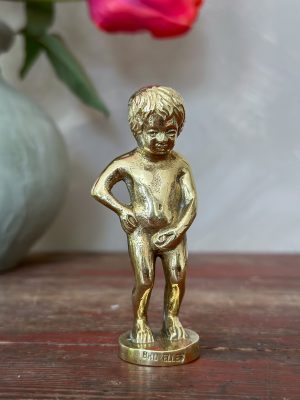Bruxelles - Manneken pis statyett i mässing