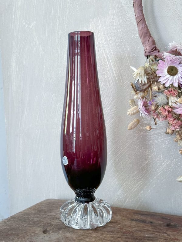 Åseda Glasbruk - Lila vas - Bild 3