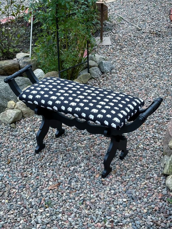 Sittpall/pianopall med Estrid Ericson textil, Svenskt tenn. - Bild 2