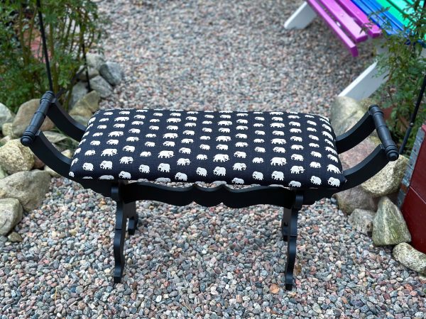 Sittpall/pianopall med Estrid Ericson textil, Svenskt tenn. - Bild 5