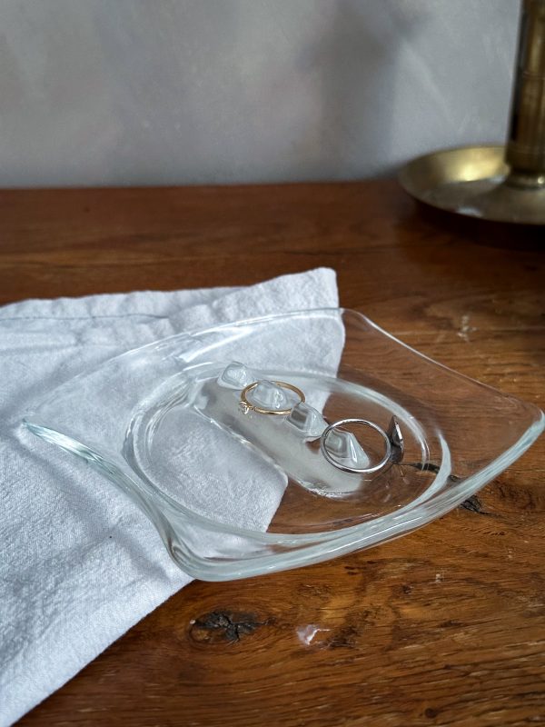 Glasfat klarglas, smyckesfat - Bild 2