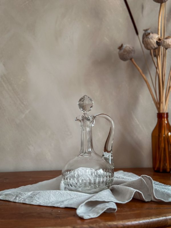 Vinkaraff i slipat glas, sekelskifte 1900 tal - Bild 2