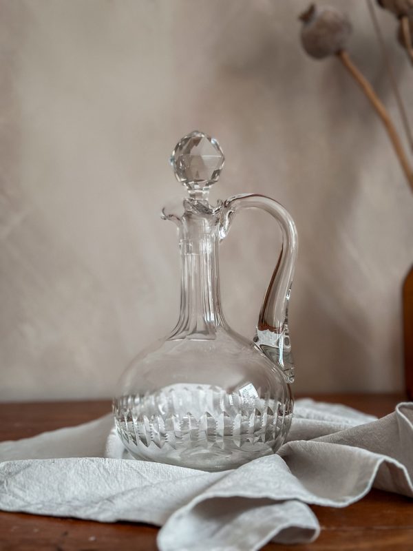 Vinkaraff i slipat glas, sekelskifte 1900 tal - Bild 3