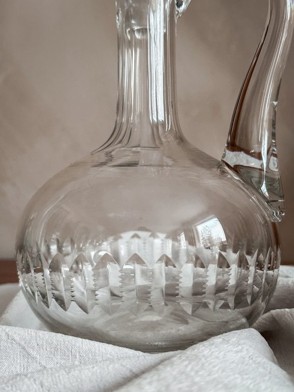 Vinkaraff i slipat glas, sekelskifte 1900 tal - Bild 4