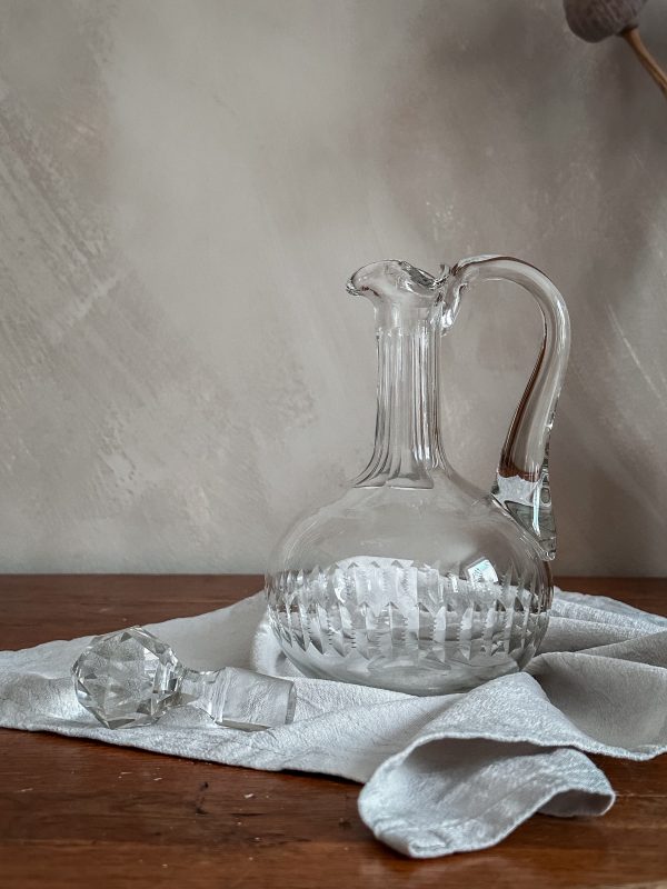 Vinkaraff i slipat glas, sekelskifte 1900 tal - Bild 5