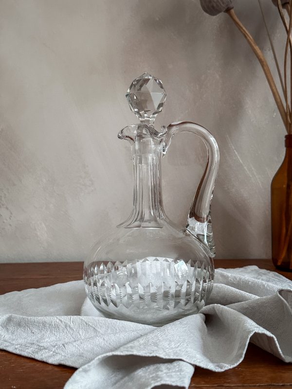 Vinkaraff i slipat glas, sekelskifte 1900 tal - Bild 8