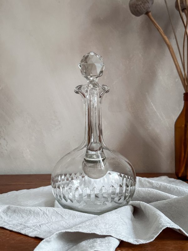 Vinkaraff i slipat glas, sekelskifte 1900 tal - Bild 9