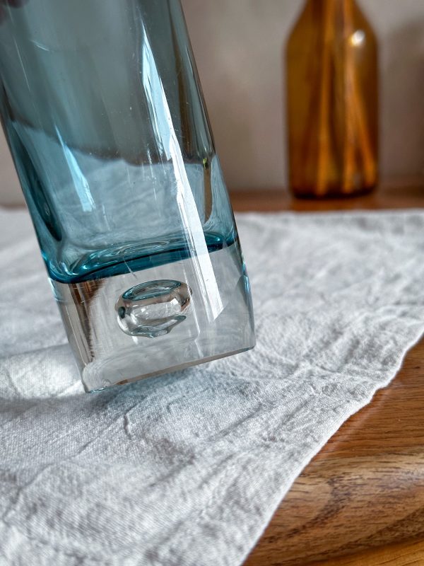 Iittala- Tillskriven Tapio Wirkkala vaser blått glas 2 st - Bild 5