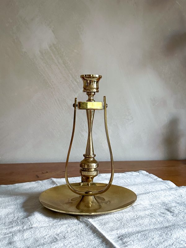 Skeppsljusstake i mässing - Bild 7