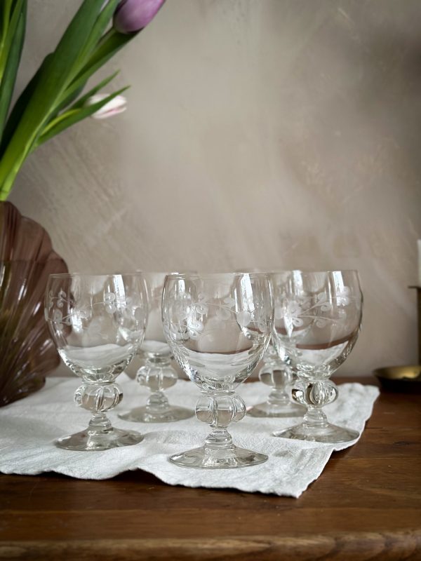 Slipade vinglas i kristall 5 st - Bild 4