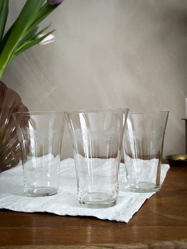 Drinkglas med etsad dekor - Bild 4