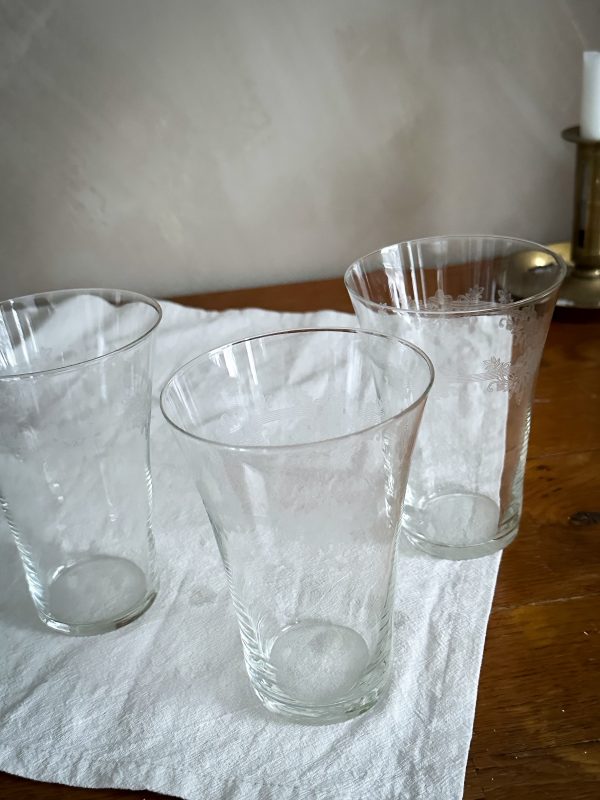 Drinkglas med etsad dekor - Bild 5