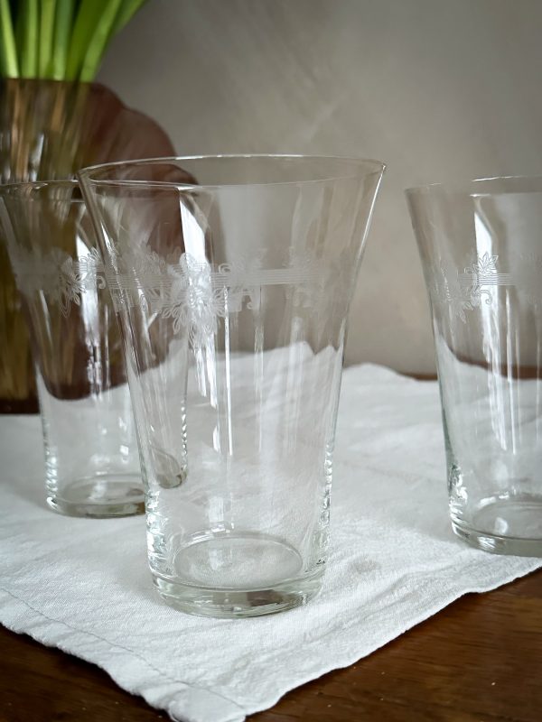Drinkglas med etsad dekor - Bild 6