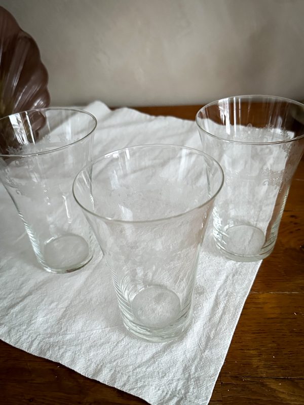 Drinkglas med etsad dekor - Bild 7