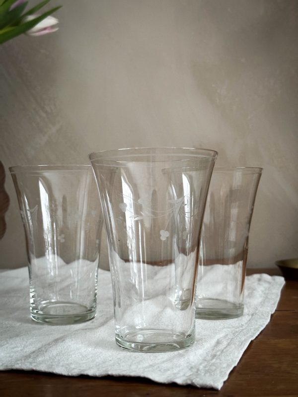 Drinkglas med slipad dekor - Bild 5