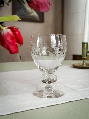 Slipade vinglas i kristall 5 st