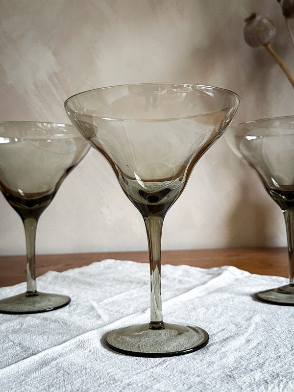 Champagnekupor rökfärgade 1920 tal - Bild 5