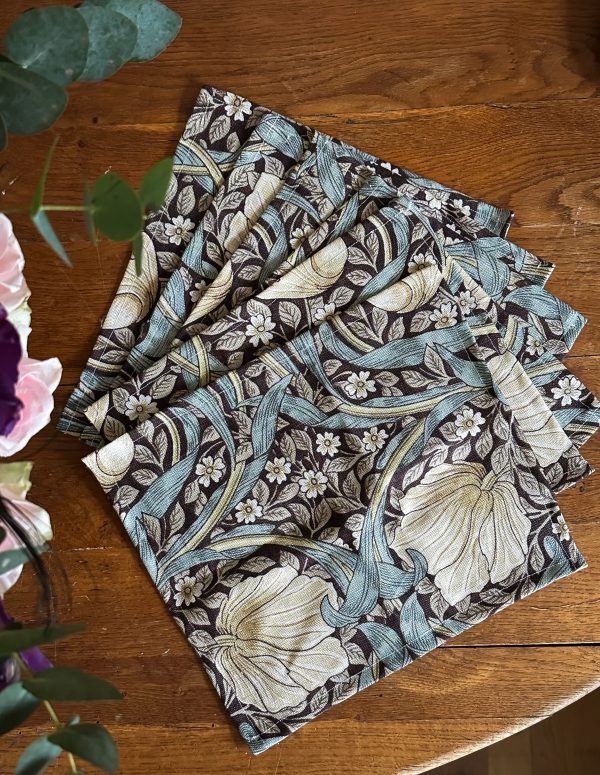 Servetter 6 st William Morris Pimpernel