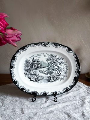 Rörstrand - Svart Bengali serveringsfat
