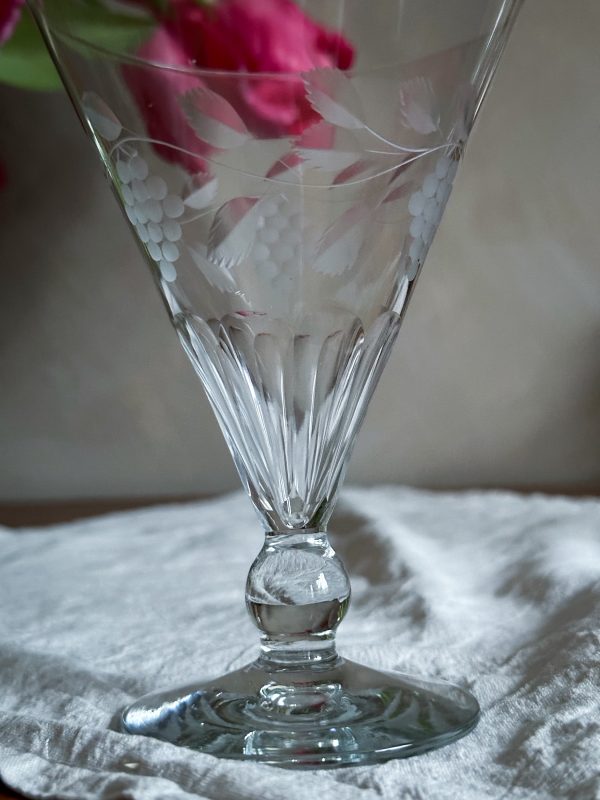 Vinglas med slipad dekor - Bild 5