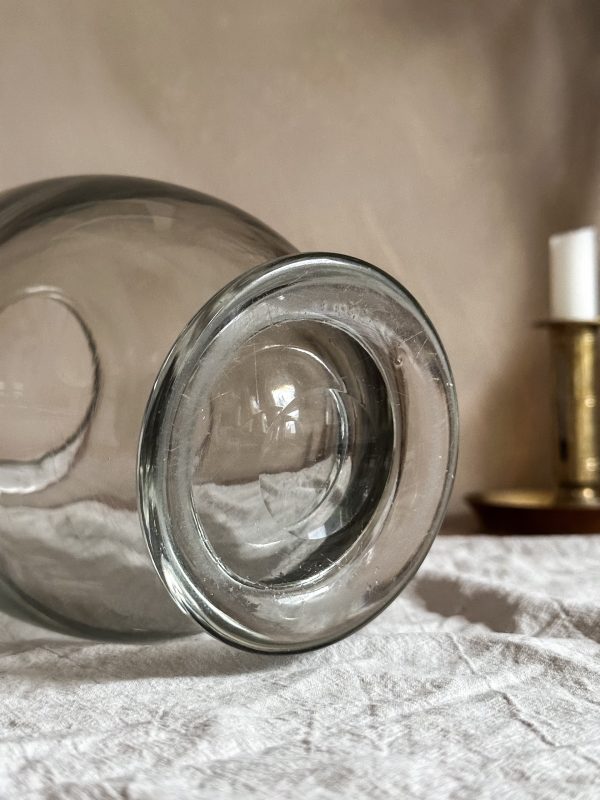 Glasvas på fot rökfärgad - Bild 2
