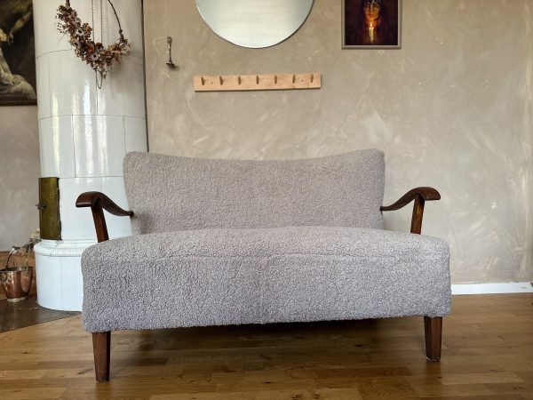 Två sits soffa, 1940 tal Swedish Grace - Bild 4