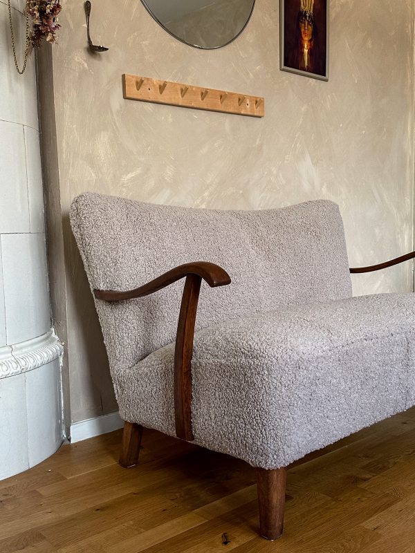 Två sits soffa, 1940 tal Swedish Grace - Bild 6