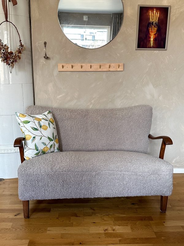 Två sits soffa, 1940 tal Swedish Grace - Bild 2