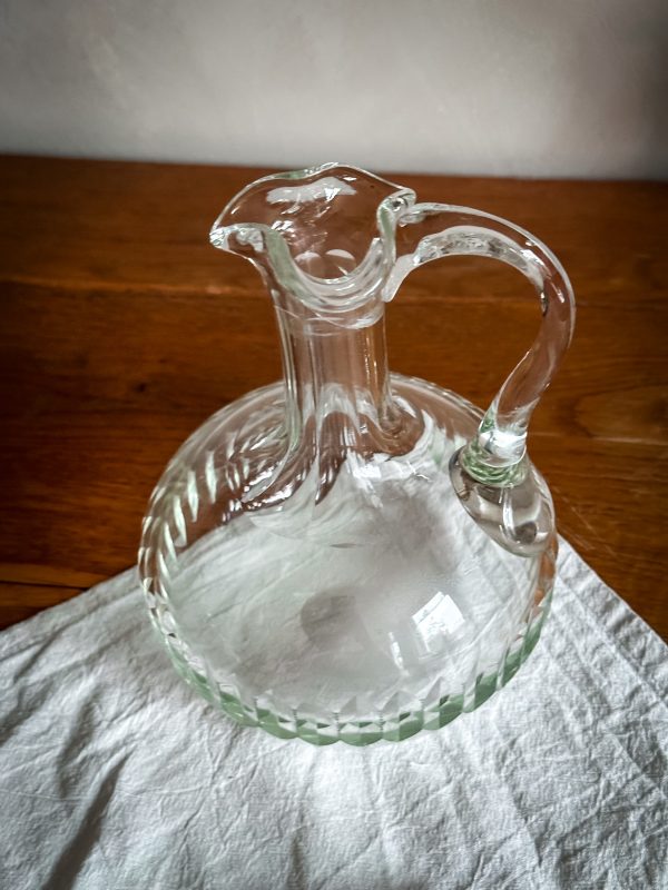 Vinkaraff med slipad dekor sekelskifte 1900 tal - Bild 4