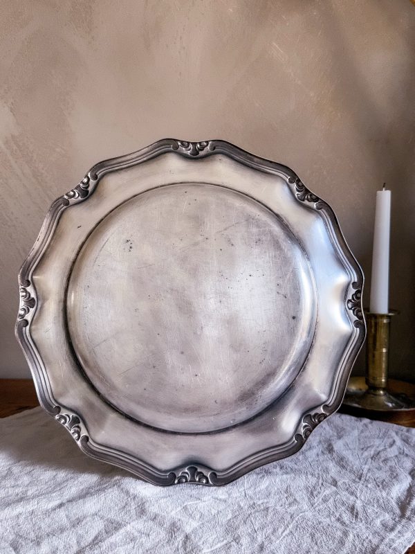 Tapetserad Nysilverbricka med William Morris - Bild 4