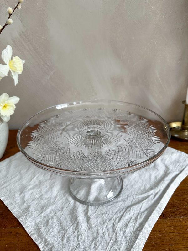 Tårtfat på fot i glas - Bild 2