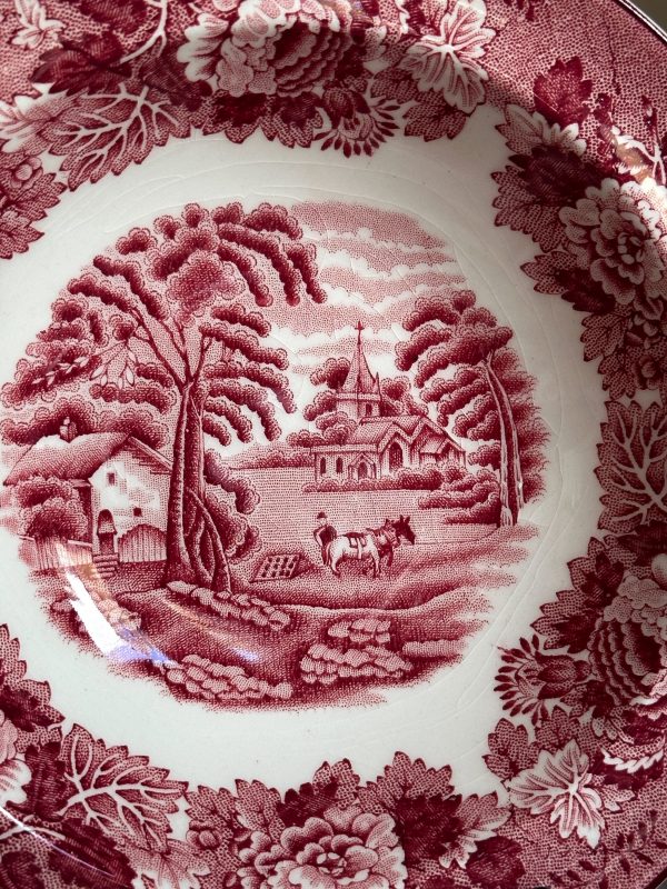 Enoch Woods - English Scenery röda frukostskål - Bild 9