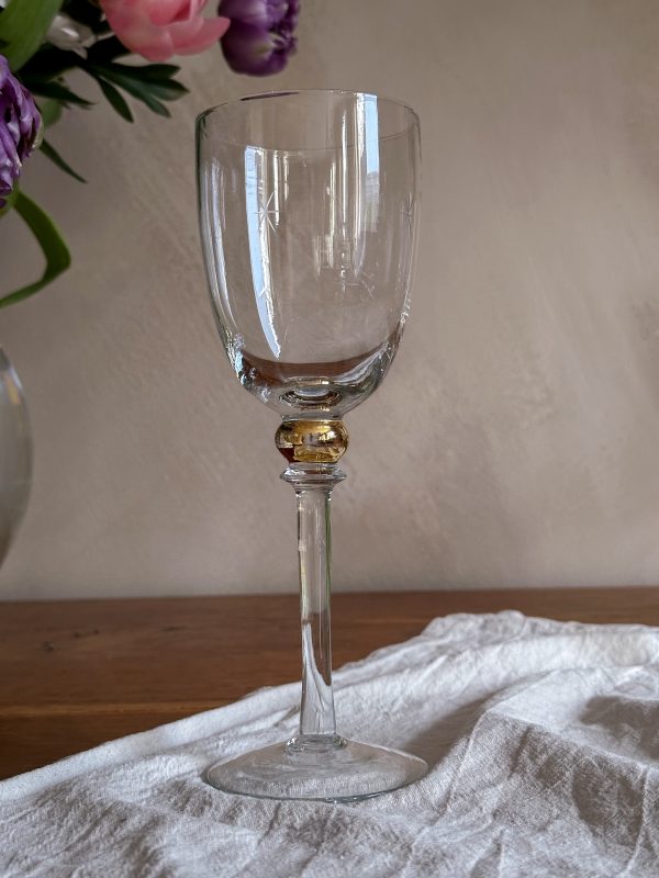 Vitvinglas slipad dekor 5 st - Bild 4