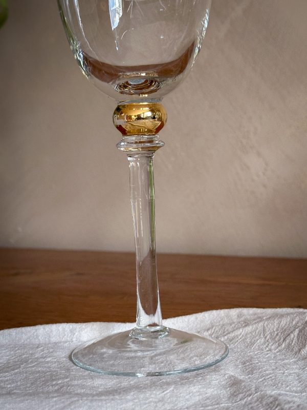 Vitvinglas slipad dekor 5 st - Bild 5