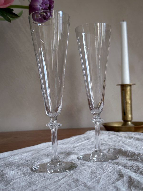 Franska champagne glas kristall - Bild 2