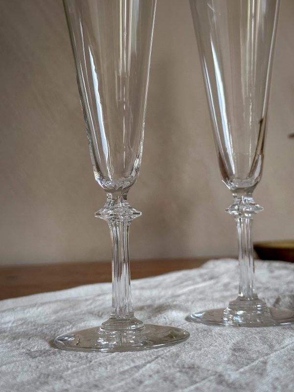 Franska champagne glas kristall - Bild 4