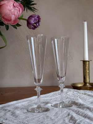 Franska champagne glas kristall
