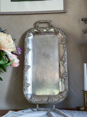 Serveringsbricka nysilver