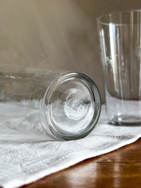 Drink/öl glas slipad dekor - Bild 6