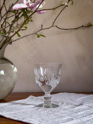 Vinglas i kristall slipad dekor
