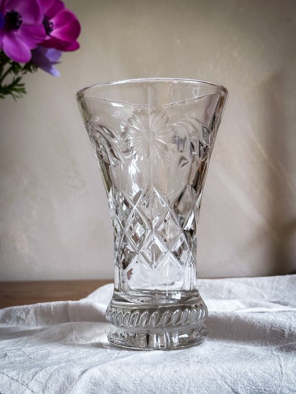 Glasvas med blomdekor - Bild 3