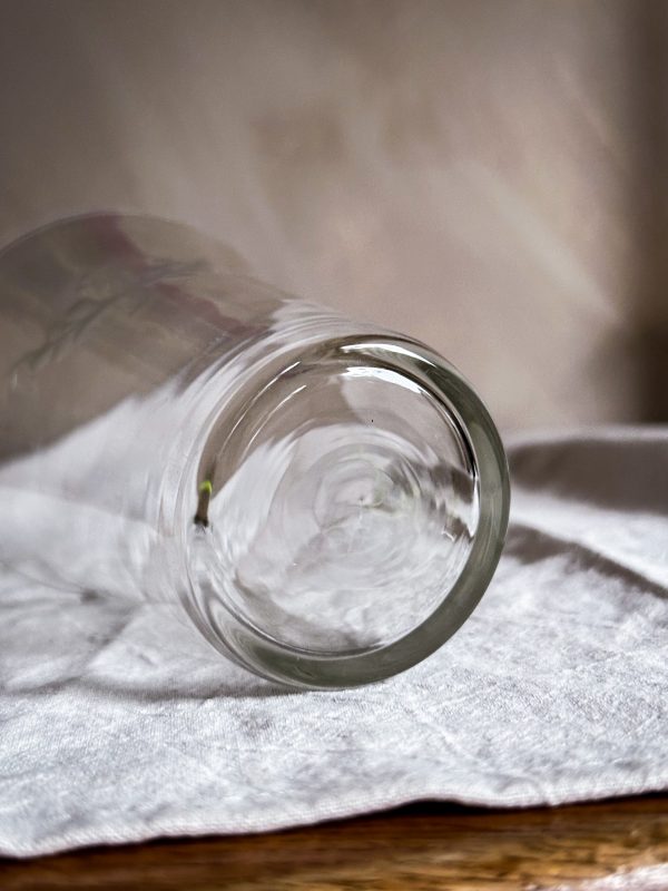 Äldre öl/drink glas slipad dekor - Bild 7