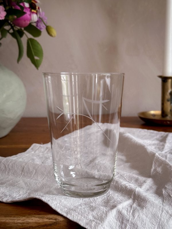 Öl/Drink glas tunna slipad dekor - Bild 4