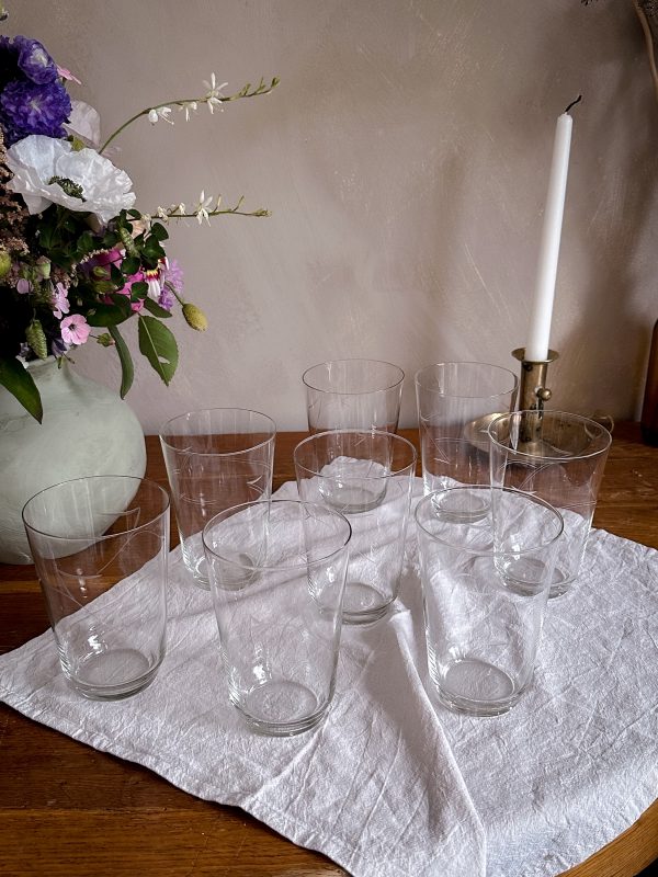 Öl/Drink glas tunna slipad dekor - Bild 6