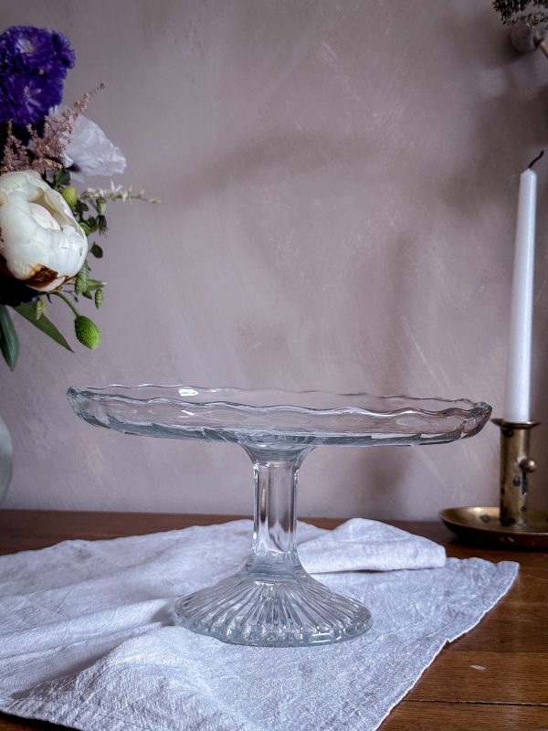 Tårtfat i glas på fot - Bild 3