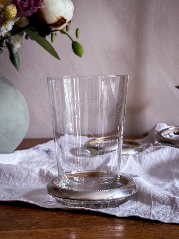 Öl/Drink glas tunna slipad dekor - Bild 3