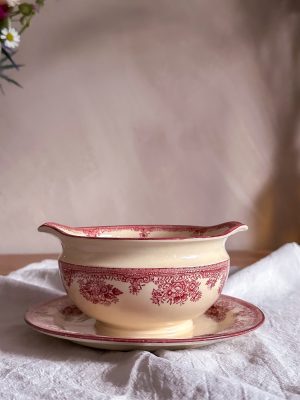 Old Gustavsberg - Röd Fasan såsskål mindre modell