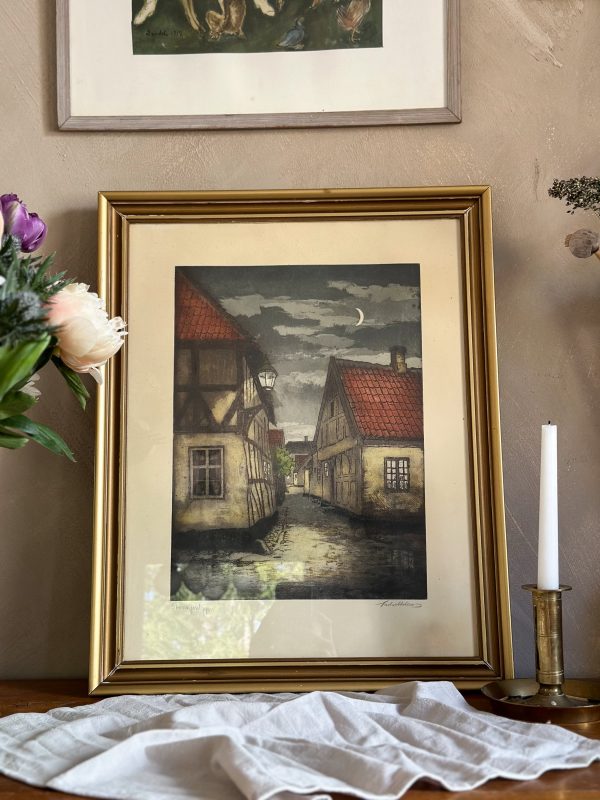 Peder Møller - Skomagerslippen Tavla 42,5*53 - Bild 2